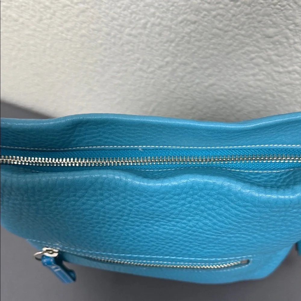 Rare Vintage Teal Blue Coach SoHo Leather Duffle